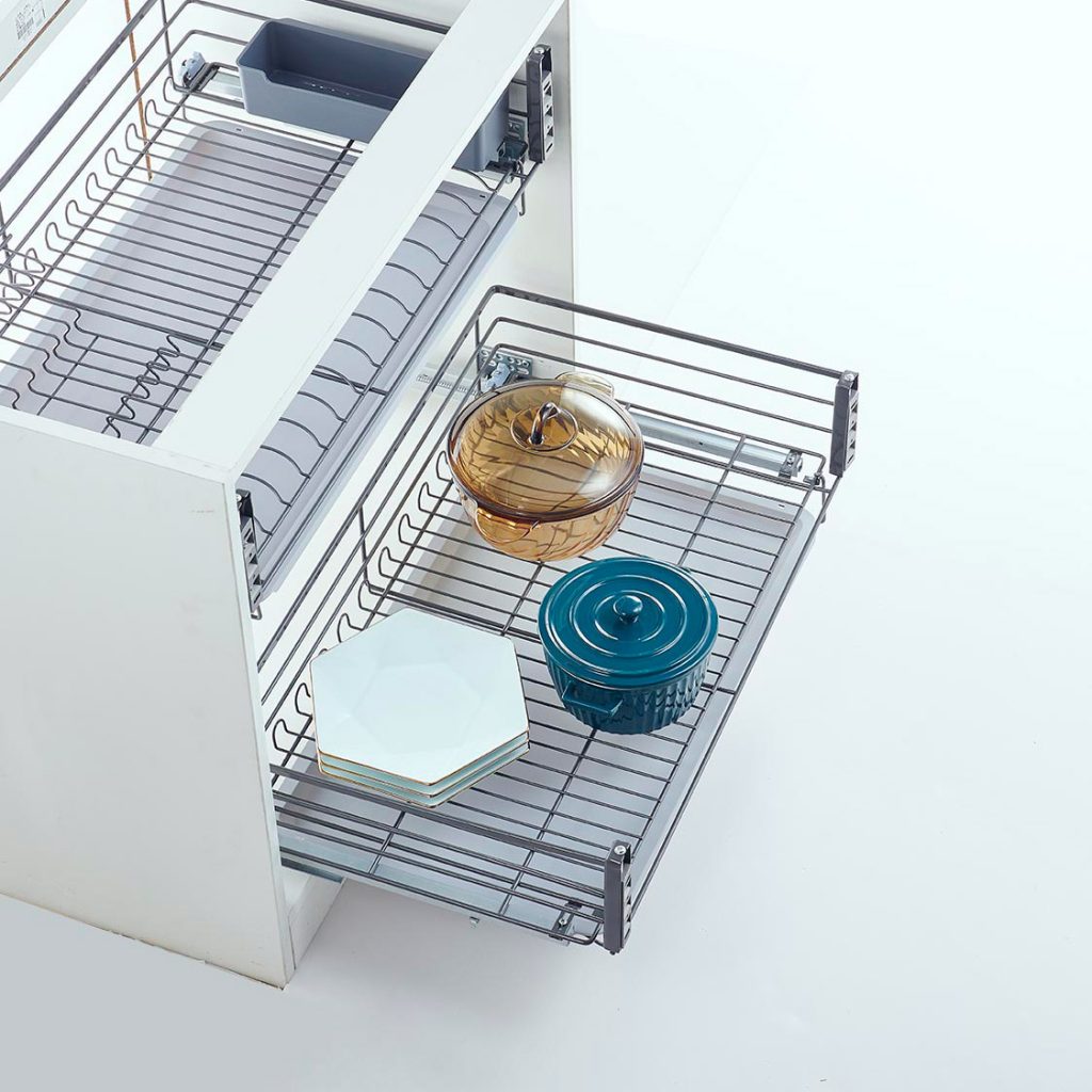 Dish & Bowl Drawer Basket – 800mm (Stainless)