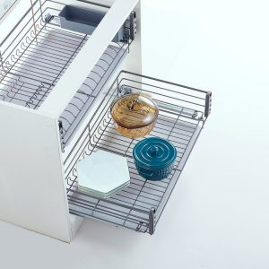 Dish & Bowl Drawer Basket – 800mm (Stainless)