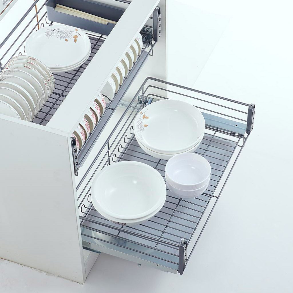 Bowl & Dish Pull-Out with Grey Tray – 800mm