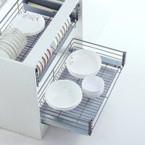 Bowl & Dish Pull-Out with Grey Tray – 800mm