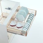 Rose Gold Dish & Plate Drawer Basket – 800mm