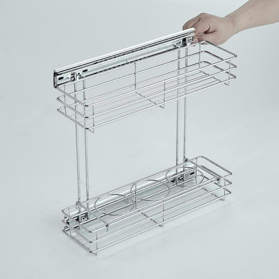 3-Tier Side Pull-Out Seasoning Basket