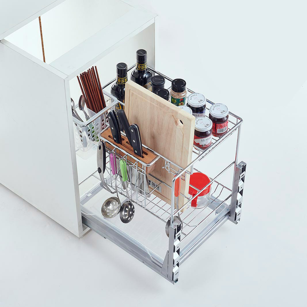 Seasoning Pull-Out Basket 7379 - GST kitchen hardware