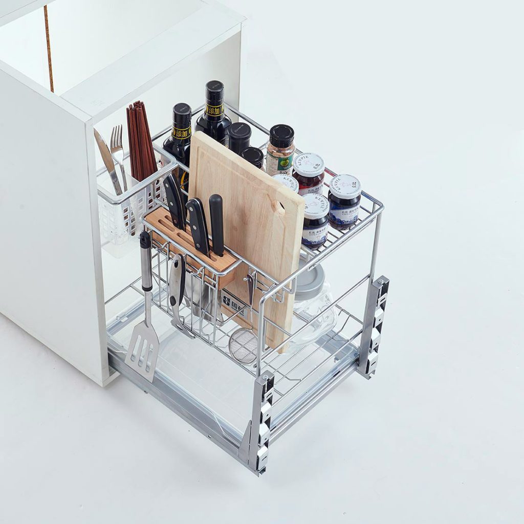 Spice & Knife Pull-Out with Chopstick Cage