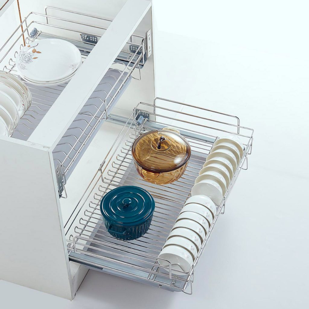 304 Oval Wire Bowl & Dish Pull-Out Basket