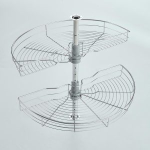 Kidney-Shape Corner Pull-Out Carousel (2-Tier)